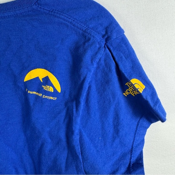 The North Face Blue Short Sleeve T-Shirt with Yellow Star Design Womens Size M - Picture 4 of 4
